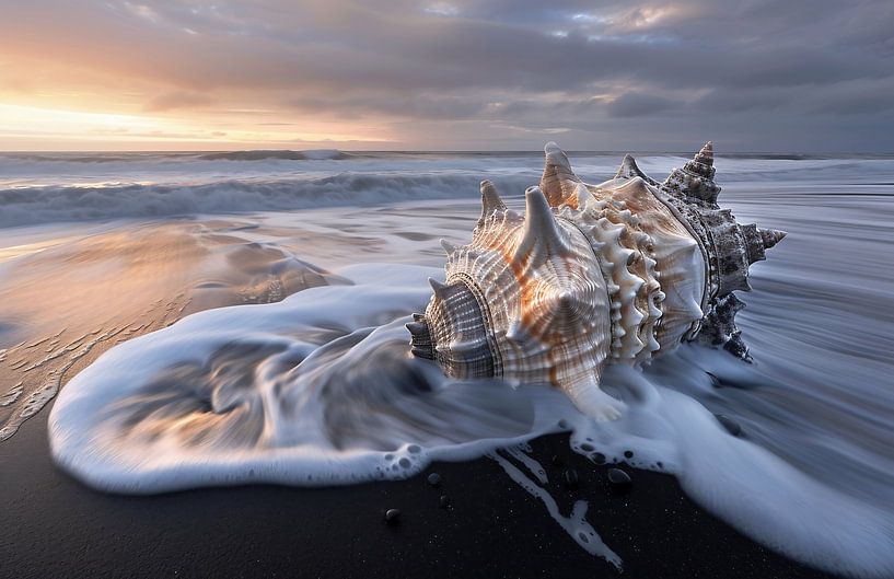 Glinsterend relikwie aan de rand van de zee van fernlichtsicht