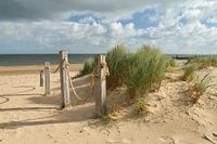 Touwafzetting bij strandpaviljoen Kaap Noord Texel