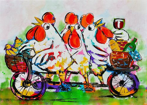Chickens on the Tandem