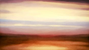 Zonsondergang aan zee