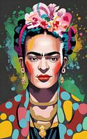 Frida painting abstract