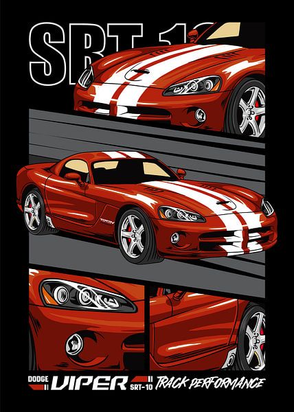 Dodge Viper SRT-10 Muscle Car von Adam Khabibi