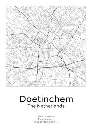 City map - Netherlands - Doetinchem