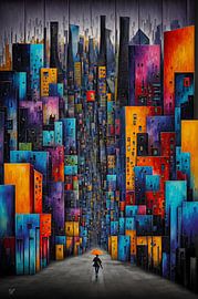 Die Frau mit dem Regenschirm von Ilona Takacs