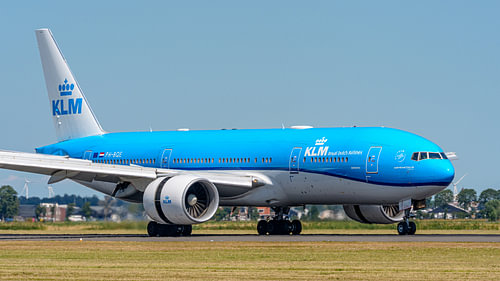 KLM Boeing 777-200 passenger aircraft. by Jaap van den Berg