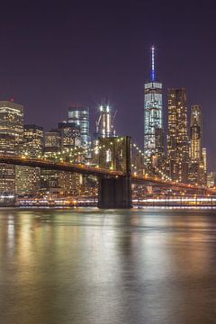 New Yorker Skyline - Brooklyn Bridge 2016 (7) von Tux Photography
