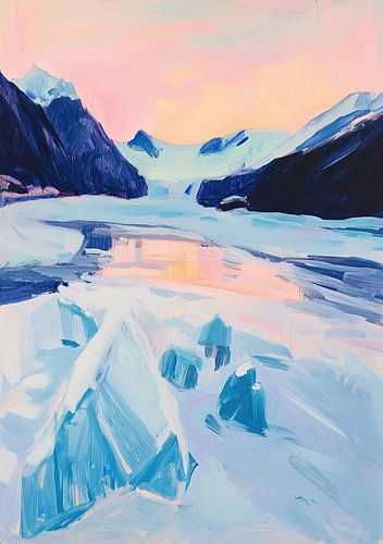 Northern Lights Snow Winter Landscape