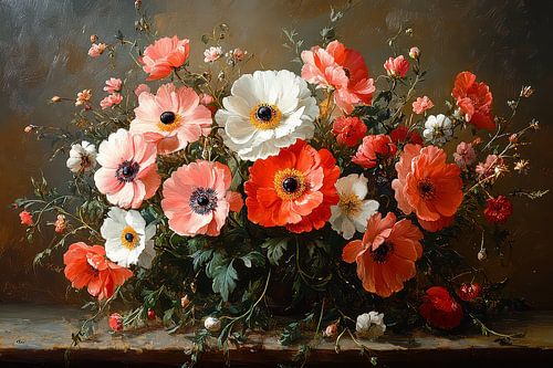 picturesque still life with flowers