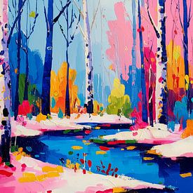 Winterlicher Wald von ARTemberaubend