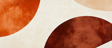 Geometric blaze of colour in earth tones by Poster Art Shop