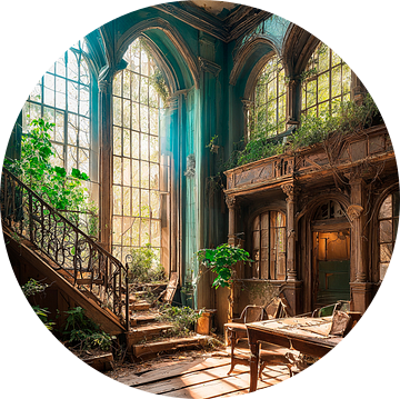 Gebouw Lost Places van binnenuit van Mustafa Kurnaz