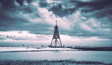 Kugelbake - Wahrzeichen am Strand von Cuxhaven an der Nordseeküste von Jakob Baranowski - Photography - Video - Photoshop