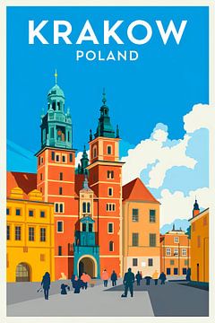 Cracovie, Pologne sur Poster Art Shop