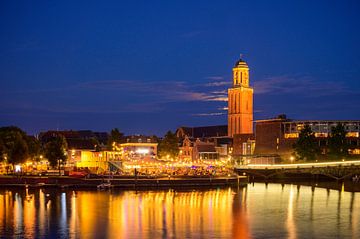 Zwolle zomeravond aan het Zwarte Water