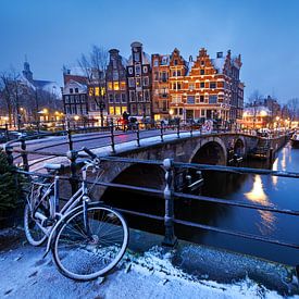 Amsterdamse grachten fiets van Thijs Friederich