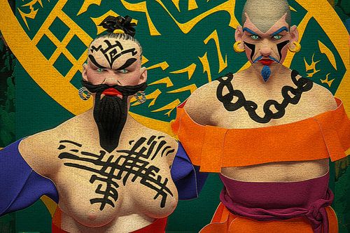 Popartportretten-powerkoppels