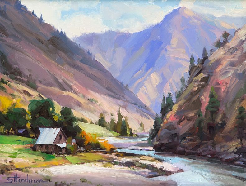Along the Salmon River by Steve Henderson