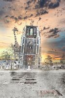 Leeuwarden Oldehove painted art 4.
