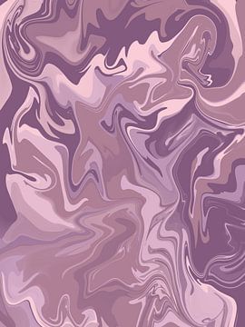Abstract paars van Mandy Jonen
