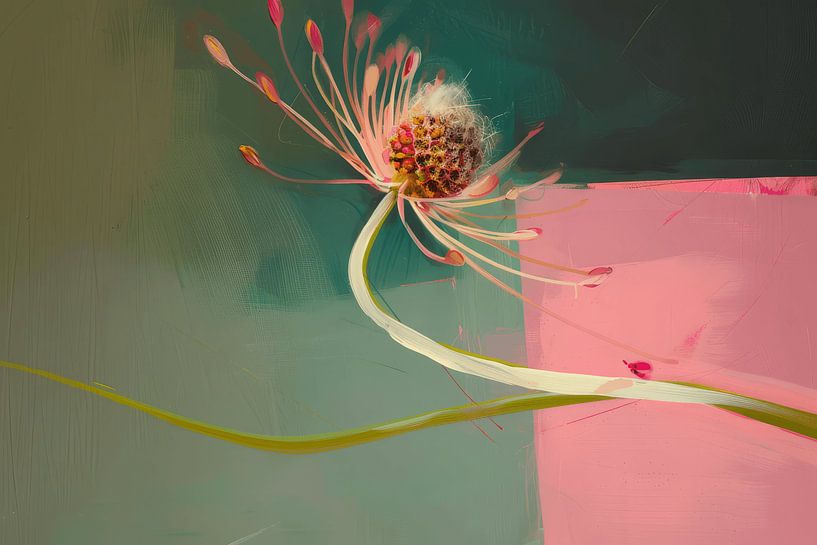 Colourful still life of a flower by Studio Allee