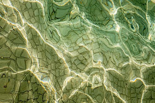 Abstractie golft over mozaïek