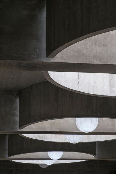 lichtkoepels in de Pastor van Arskerk by Peter de Ruig