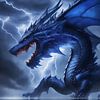 Le dragon bleu sur DeVerviers