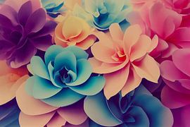 Pastellfarbe Blumen Hintergrund, Kunst Illustration