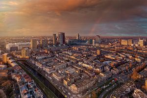 Vue aérienne du centre ville de La Haye sur gaps photography