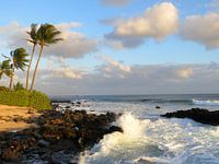 Lava beach in Hawaii