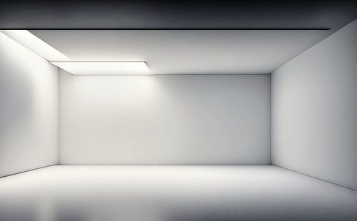 Lichtovergoten kamer, modern ontwerp