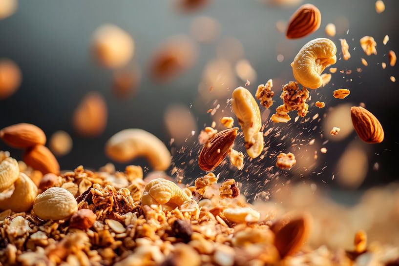 Nut mix in the air - crunchy indulgence by Poster Art Shop