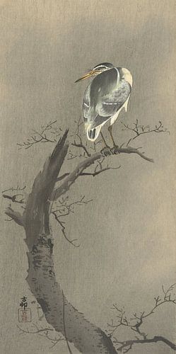 Quacksalber auf dem Zweig des Ohara Koson