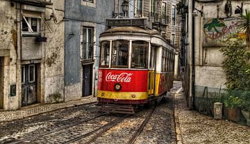 Tram in the old town by insideportugal