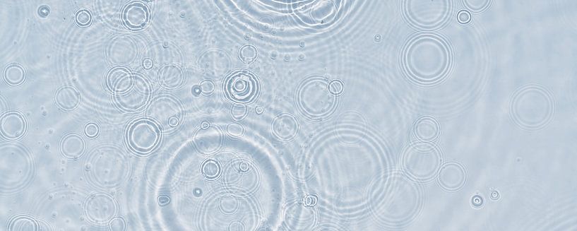 raindrop circle from above abstract light blue by Dörte Bannasch
