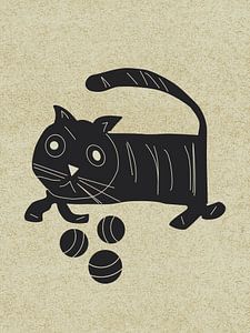 Mid Century Modern Katze