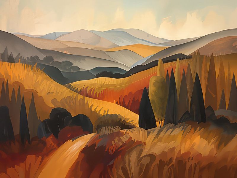 Collines d'automne par Kay Weber