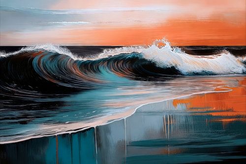 Surf creatief-06 van Rautenberg Digital Art Maritim