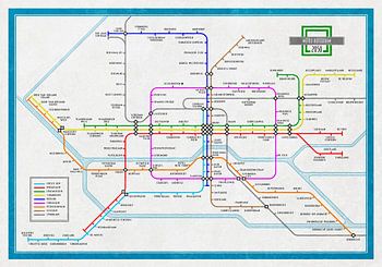 U-Bahn-Karte Rotterdam 2050