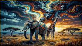 Die Seele der Savanne – Afrikanischer Surrealismus von Harald J. Laier