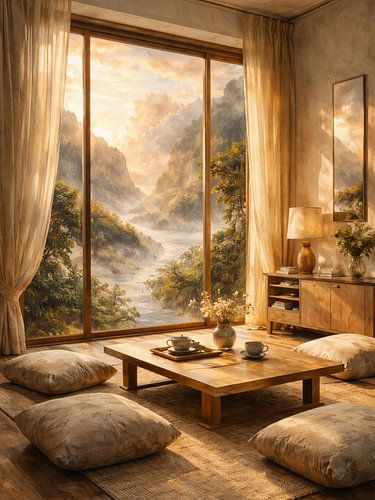 Golden Hour Mountain View Innenraum