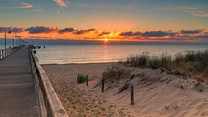 Sonnenaufgang in Göhren auf der Insel Rügen, Deutschland