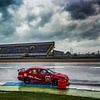 Alfa Romeo 155 racer in the rain at the TT-circuit Assen by autofotografie nederland