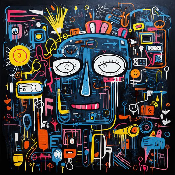 Face with Doodles by Art Lovers