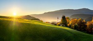 Kastelruth Sonnenuntergang in den Dolomiten