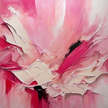 Roze Kleurrijke Schilderij van ComfortQ