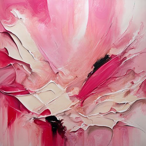 Rosa farbenfrohe Malerei