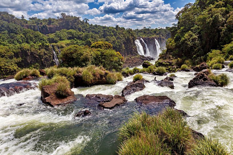 The Iguazu Falls between Argentina and Brazil by Roland Brack