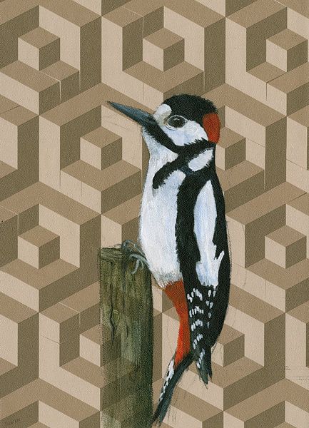 Great spotted Woodpecker by Saskia de Groot