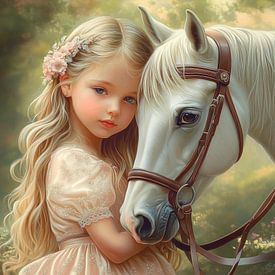 Horse love by Jutta Maria Pusl